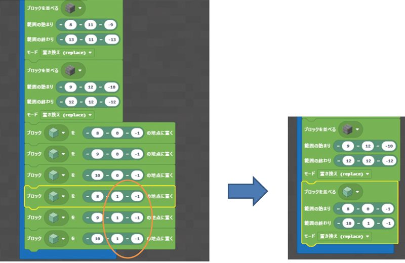 KDC｜マイクラプログラミングの画面